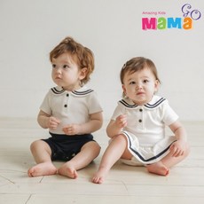 [마마고]베이비 세일러복 바디슈트 교복룩 트윈룩 아기 커플룩 우정촬영용