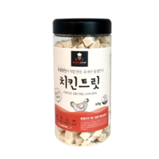 도기쉐프 국산 동결간식 동결건조 큐브간식 치킨 트릿, 1개, 125g, 닭