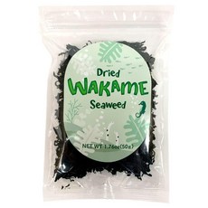 말린 와카메 해초 50g(1.76oz) 샐러드 미소 수프에 적합, 1개, 50g