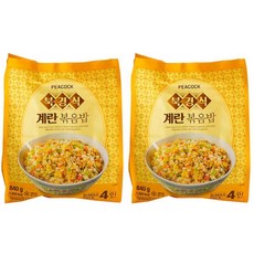피코크 정통의 맛을 고수한 북경식 계란 볶음밥 840g x 2개 냉동, 1.68kg