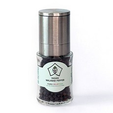 인도 말라바르산 통후추 세라믹그라인더 35g (둥근병), 1개