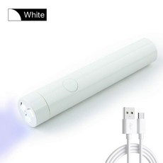 네일 드라이기 미니 드라이어 200mAh 배터리 램프 USB 휴대용 손전등 펜 타입 LED 라이트 테라피 기계 자외선 베이킹 램프 젤, 1개