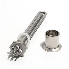 돼지꼬리히터 전기온수기 NPTBSP 스레드 가열 요소 보일러용 침수 길이 200mm 1 인치 DC48 V 36V 600W 900W 1200W 1500W, 01 Grey_03 900W_02 48V BSP