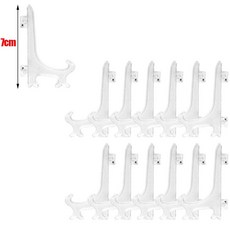 접이식 접시 랙 그림 스탠드 보관 거치대 플라스틱 주방, 1.Transparent-7cm, C.20pcs, 1개