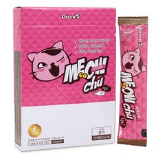미아오츄 10g x 20개 고양이간식 타우린 엘라이신함유, 참치맛