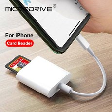 2 SD 리더 Mini Miro 리더 및 iPad용 2 iPhone 라이트닝 SD 카드 인 카드 카드 1USB 플래시 슬롯 어댑터 허브 카드, 한개옵션2