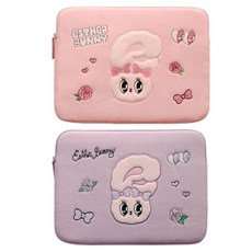 에스더버니 13 캔버스 노트북파우치, Pink, 2개