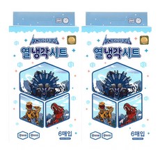 유효25/3/16 국내생산 무파라벤 무파라핀 약산성 열냉각시트, 2개, 6매입
