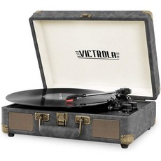 빅트롤라 LP 턴테이블 그레이 브론즈 Victrola Vintage 3, 단일옵션 - 브론즈lp