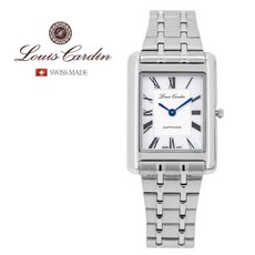 루이스카딘 LOUIS CARDIN 스위스메이드 LC006WS L 사각 여성 메탈시계