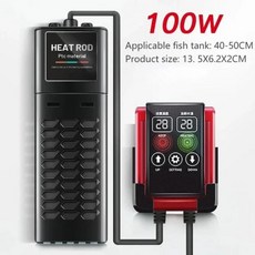 수조냉각기 어항 히터 스마트 LED 온도 디스플레이 수족관 다이빙 물 가열 막대 제어 1200W, 100W_AU Plug, AU Plug, 1개