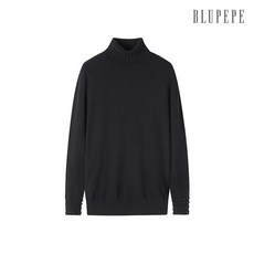 [블루페페] 진주 목폴라 니트탑 P204KSK984_BK