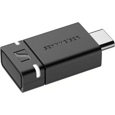 젠하이저 어댑터 Sennheiser BTD 600 블루투스 AptX 오디오 코덱이 USB-A USB-C 음악 전화 및 비디오