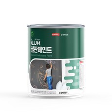 아이럭스 친환경 수성 페인트 칠판페인트 블랙보드 1L, 다크그린, 1개