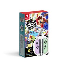 슈퍼 마리오 파티 4 명이 즐길 수있는 Joy-Con 세트 (파스텔 퍼플 파스텔 그린) -Switch, 1개