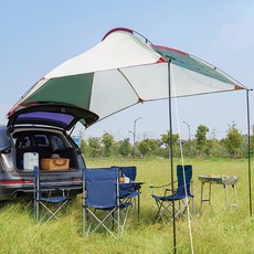 아침텐트 백팩킹 육각 a형 헥사곤캠핑쉘터 스프링바 벙커돔, 옐로우, 차량용텐트