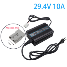 스마트 알루미늄 충전기 케이스 야외 리튬 이온 배터리 자동차 밸런스 안전하고 안정적 7S 25.9V 29.4V 10A, 10 Anderson 50A, 01 AU-220V_01 CHINA