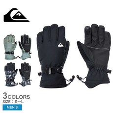 스키 보드 장갑 퀵실버 MISSION GLOVE 남성 블랙 검정 그린 녹색 화이트 흰색 QUIKSILVER QGV233403 캐주얼 스노우보드 스노보드 스노웨어 눈 브랜드 아웃도어, L