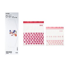이케아 이스타드 패턴 25매씩 (레드2.5L+핑크1.2L)