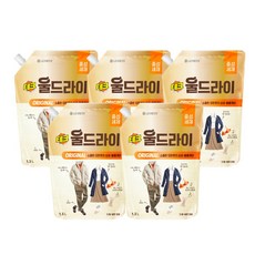 테크 울드라이 중성세제 오리지널 리필, 1.3L, 5개