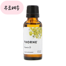 THORNE 쏜리서치 액상형 비타민 D/K2 25mcg(1 000IU) 30mL, 액상형 비타민 D/K2 30mL, 1병