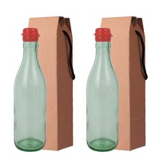 가인글로벌 청색 기름병350 + 코벤트캡 빨강 + 포장박스 세트, 2세트, 350ml