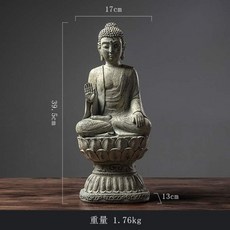 아미타 지장보살 가정용 미니 불상 부처님상 석가모니 아미타불 관세음보살 불탑 불단 명상, 유형 C