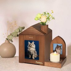 원목 반려동물 유골함 추모함 장례 고양이 애완동물, 1개