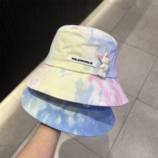 김지호 모자 여름 그라데이션패턴 벙거지 자외선차단썬캡 여성썬캡 썬캡 여자썬캡모자