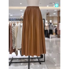 [코데즈컴바인] 레더 플리츠 스커트(CFC-SK405W9)