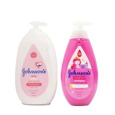 존슨즈베이비 로션 핑크 500ml + 액티브 키즈 샤이니 샴푸 500ml 1세트, 5세트