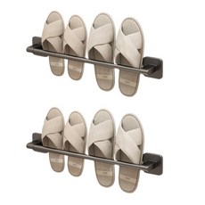 리빙공감 홈 접착식 욕실 슬리퍼 다용도 30cm, 회색, 2개