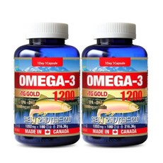 통라이프-rTG 알티지 오메가3 골드 1200+비타민D-6개월분-2병, 2개, 180정