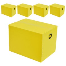 네오비 이사박스 6호(600 x 450 x 400 mm), 노랑, 5개