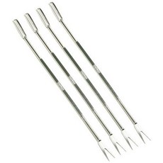 Norpro 801 Stainless Steel Seafood Forks/Picks Silver Set o Norpro 801 스테인리스 스틸 해산물 포크/픽 실버 8개 세, 1개