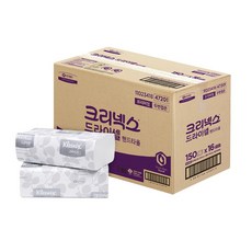 유한킴벌리 47201 크리넥스 드라이셀 프리미엄 F150S 핸드타올 화장지 페이퍼, 16개
