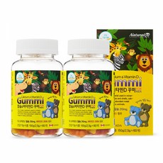 네추럴라이즈 칼슘 앤 비타민D 꾸미 60p, 150g, 2개