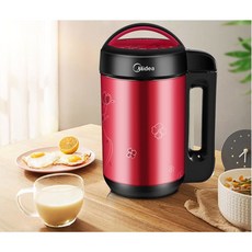 Midea 가정용 두유 기계 이중 스테인리스 스틸 다기능 메이커 DE12G13 230V 착즙기 레드 1 2L