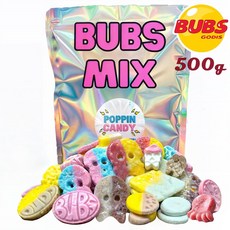 스웨덴 젤리 스웨디쉬 BUBS 믹스캔디, 1개, 500g