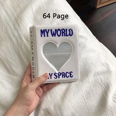 36/64/128 포켓 미니 사진 앨범 포토 카드 홀더 북 콜렉트 케이팝 드 바인더, 64 Page White
