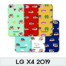 149 엠모먼트 / LG X4 2019 짱구 얼굴 패턴 슬림케이스 X420 짱구케이스 캐릭터케이스 디자인케이스 BAR형