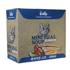 더캣츠 미니리얼 북어치킨스프40g 2BOX (40개) 고양이간식 영양파우치, 북어치킨스프40g 40개, 40g