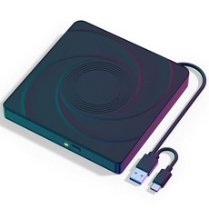 노트북용 NVOPERANG 외장 CD/DVD 드라이브 USB 3.0 Type C CD 버너 DVD 플레이어 휴대용 / RW 플러그 앤 플레이 Windows 10 11 Linux, Black - cd플레이