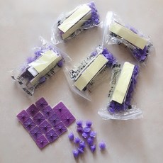 코리스 모기방지창 자성 사창 부품 모기퇴치 단추 알루미늄 무타공 접착식 후크 걸이 마술 못, 보라색 （6포장 ）