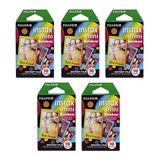 [미국] 512230 Fujifilm Instax Mini Instant Rainbow Film 50 Sheets, 본문참고, 단일상품