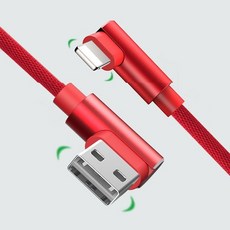 APPACS 양면호환 메탈 L타입 충전 데이터케이블 3M, 블랙3M, 1개