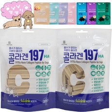 저분자 콜라겐 197 HA 강아지 덴탈껌+건강 기능성 간식/가수분해 치석제거 반려견 저알러지, 미디엄, 20g, 1개 - 콜라겐가수분해껌