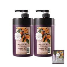 과일나라 컨퓸 아르간 화이트머스크 헤어팩 x2개+헤어팩파우치, 2개, 1L