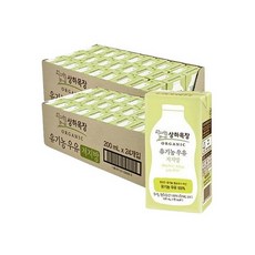 상하목장 유기농 저지방 멸균우유, 200ml, 48개
