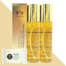 크리스찬딘 퓨어 스킨 골드 에센스 150ml 2개(+하늘선물 물티슈 10매), 2개 - 크리스찬딘향수